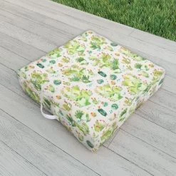 Ninola Design Western Cacti Natural Outdoor Floor Cushion - Deny Designs