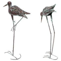 Sunnydaze Decor Sunnydaze Patina Crane Metal Outdoor Detailed Garden Statue - Brown/Blue - 2pc -Outdoor Decoration Store GUEST 740fbf55 b174 4b61 9e24 998a00d5918a