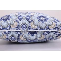 25" Outdoor/Indoor Floor Pillow Keyzu Medallion Mariner - Pillow Perfect