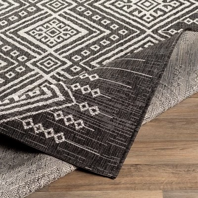Mark & Day Hamme Rectangle Woven Indoor And Outdoor Area Rugs Black/White 8 Mark & Day Hamme Rectangle Woven Indoor And Outdoor Area Rugs Black/White - Image 6