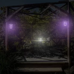 Nature Spring 2-in-1 Portable LED Lantern & Bug Zapper UV Lamp – Silver -Outdoor Decoration Store GUEST 757b5cba 7d58 4f0a 8f75 1400d7d094e4