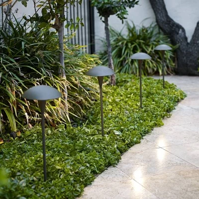 John Timberland Large Mushroom Bronze Finish LED Landscape Path Lights - Set Of 4 5 John Timberland Large Mushroom Bronze Finish LED Landscape Path Lights - Set Of 4 - Image 3