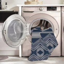 Lyerly Washable Outdoor Rug Navy/Ivory - Linon -Outdoor Decoration Store GUEST 79cb201c 8155 4fd6 b476 37b20d36f036