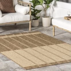 NuLOOM Maria Contemporary Striped Indoor/Outdoor Area Rug -Outdoor Decoration Store GUEST 7a779fdb be8e 4667 8896 41c87e059a7a