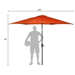 Costway 10 FT Patio Umbrella Patio Market Steel Tilt W/ Crank Outdoor Yard Garden -Outdoor Decoration Store GUEST 7b074752 f6d8 487e 9d46 74fe7e94c4a5