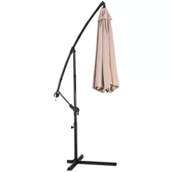 Costway 10' Hanging Umbrella Patio Sun Shade Offset Outdoor Market W/t Cross Base Beige 18 Costway 10' Hanging Umbrella Patio Sun Shade Offset Outdoor Market W/t Cross Base Beige -Outdoor Decoration Store GUEST 7cf60c95 c1de 4d79 aadc c527b3eeda5f