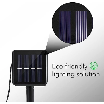 Dartwood 39 Ft Solar Crystal Ball String Lights - Solar Outdoor Lights - LED Light Bulbs For Your Home, Yard, Or Garden (4 Pack) 8 Dartwood 39 Ft Solar Crystal Ball String Lights - Solar Outdoor Lights - LED Light Bulbs For Your Home, Yard, Or Garden (4 Pack) - Image 6