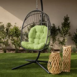 44" X 27" X 4" Outdoor Egg Chair Cushion - Sorra Home -Outdoor Decoration Store GUEST 7d890dc7 a70a 4ee1 8da1 8b1642439b69