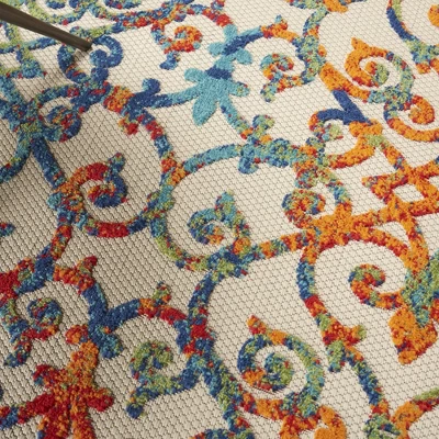 Nourison Aloha Contemporary Scroll Outdoor Rug 11 Nourison Aloha Contemporary Scroll Outdoor Rug - Image 9