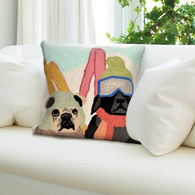 18"x18" Front Porch Ski Patrol Indoor/Outdoor Square Throw Pillow - Liora Manne 3 18"x18" Front Porch Ski Patrol Indoor/Outdoor Square Throw Pillow - Liora Manne