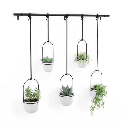 Triflora 5 Hanging Planter White - Umbra 3 Triflora 5 Hanging Planter White - Umbra
