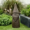 LuxenHome 28.75" Brown MgO Elf Gnome Garden Statue -Outdoor Decoration Store GUEST 7f556254 1795 4344 ab53 00359a77f509