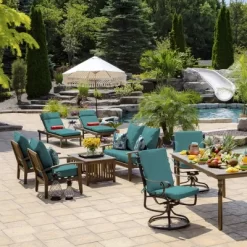 2pk Salome Tropical Outdoor Throw Pillows Blue - Arden Selections -Outdoor Decoration Store GUEST 7fbcf775 e21e 4579 8233 a562a912a9a7