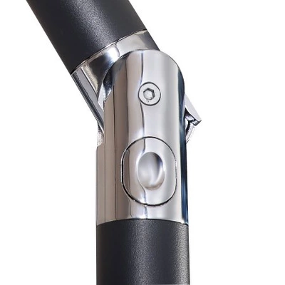 Costway 9ft Patio Solar Umbrella LED Patio Market Steel Tilt W/ Crank Outdoor (Tan) 6 Costway 9ft Patio Solar Umbrella LED Patio Market Steel Tilt W/ Crank Outdoor (Tan) - Image 4