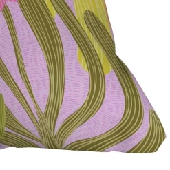 Sewzinski Modern Botanicals III Outdoor Throw Pillow Orange - Deny Designs