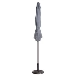9-Foot Patio Umbrella - Easy Crank Outdoor Table Umbrella With Steel Ribs And Aluminum Pole For Deck, Porch, Backyard, Or Pool By Nature Spring (Gray) 9 9-Foot Patio Umbrella - Easy Crank Outdoor Table Umbrella With Steel Ribs And Aluminum Pole For Deck, Porch, Backyard, Or Pool By Nature Spring (Gray) -Outdoor Decoration Store GUEST 81ae0fe8 1687 4be1 bf3a 315a82ec68b7