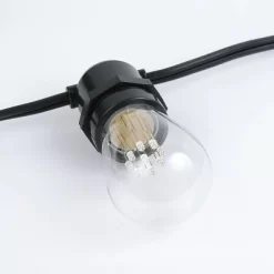 Novelty Lights Edison Outdoor String Lights With 25 In-Line Sockets Black Wire 37.5 Feet -Outdoor Decoration Store GUEST 825879f7 74dc 47a2 8511 a13affac118e