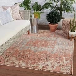 Priyah Indoor/Outdoor Area Rug Medallion Pink/Gray - Jaipur Living -Outdoor Decoration Store GUEST 826583fb 808c 4448 9882 1ad0ea89f5fe