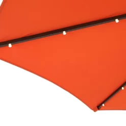 7.5' X 7.5' Solar LED Patio Umbrella Orange - Wellfor 17 7.5' X 7.5' Solar LED Patio Umbrella Orange - Wellfor -Outdoor Decoration Store GUEST 82e7412f 1792 4e3c 8ac2 4e5e1983aeea