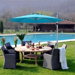 Costway 11' Patio Cantilever Offset Umbrella 360Degree Rotation Outdoor Tilt W/Base -Outdoor Decoration Store GUEST 8328e2b1 2452 4750 9339 0442749a4779