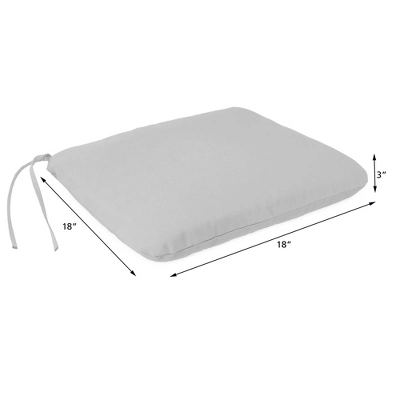 Outdoor Dining Seat Pad - Warm Beige - Jordan Manufacturing 4 Outdoor Dining Seat Pad - Warm Beige - Jordan Manufacturing - Image 2