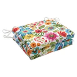 Gregoire Prima Outdoor Squared Corners Chair Pad Set Blue - Pillow Perfect -Outdoor Decoration Store GUEST 8444ce26 6dd1 410f a02b 6a23cc90a295