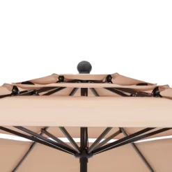 10' X 10' Outdoor 3-Tier Patio Market Umbrella - Captiva Designs -Outdoor Decoration Store GUEST 8710d58b 99fa 4a3d b749 3181022b8dce