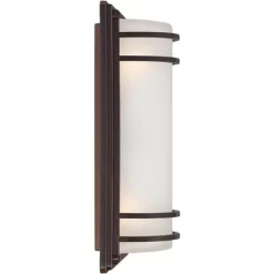 John Timberland Habitat Modern Industrial Outdoor Wall Light Fixtures Set Of 2 Rubbed Bronze 16" Opal Glass For Post Exterior Barn Deck 10 John Timberland Habitat Modern Industrial Outdoor Wall Light Fixtures Set Of 2 Rubbed Bronze 16" Opal Glass For Post Exterior Barn Deck -Outdoor Decoration Store GUEST 87531c7d fb15 4d7b 9078 0d90444e20d8