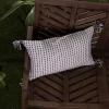 White With Black Tick Stripe 14X22 Hand Woven Filled Outdoor Pillow - Foreside Home & Garden -Outdoor Decoration Store GUEST 87ae3783 23b9 4fac a81c 07268facc514