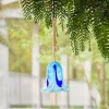 Evergreen Art Glass Speckle Blue Floral Shaped Bell Chime- 7 X 7 X 7 Inches Outdoor Decor -Outdoor Decoration Store GUEST 89d36674 24d8 471b 8280 fb22ccf1cafd