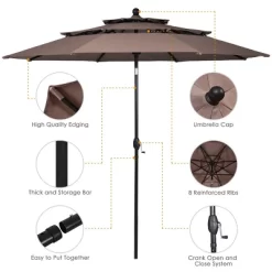 Tangkula Outdoor Auto-tilt Patio Market Umbrella W/ Double Vented 22 Tangkula Outdoor Auto-tilt Patio Market Umbrella W/ Double Vented -Outdoor Decoration Store GUEST 8a2ee8ca 8bba 429f a99c e746657b62b6