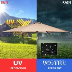 Costway 10FT Patio Umbrella 6 Ribs Market Steel Tilt W/Crank Outdoor Garden Beige 14 Costway 10FT Patio Umbrella 6 Ribs Market Steel Tilt W/Crank Outdoor Garden Beige -Outdoor Decoration Store GUEST 8c28873e 6159 4fa7 ae47 0796b78273d4