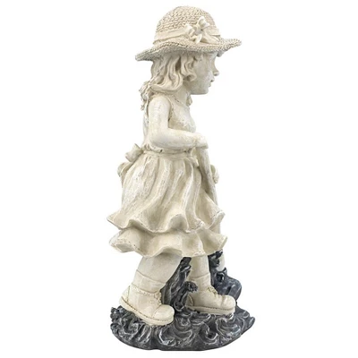 Design Toscano Young Gardener Girl Statue: Rebecca Medium 5 Design Toscano Young Gardener Girl Statue: Rebecca Medium - Image 3