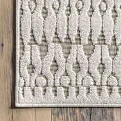 NuLOOM Stacey Textured Modern Geometric Indoor/Outdoor Patio Area Rug -Outdoor Decoration Store GUEST 8df28998 0d5c 424e 80d6 5bcc4c6c8ecf