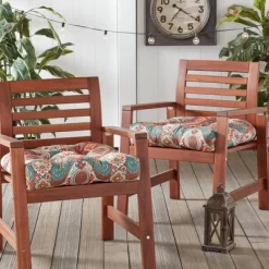 Kensington Gardens 20"x20" 2pc Indoor Outdoor Seat Cushions