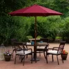 Northlight 8.5ft Outdoor Patio Market Umbrella With Wooden Pole, Burgundy -Outdoor Decoration Store GUEST 8e7ddcaf c9f1 4600 8afa f101c3d88846