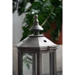 A&B Home 2pc Graca Polygon Temple Outdoor Garden Lanterns - Natural -Outdoor Decoration Store GUEST 8ec79486 a79e 4db6 8bbb cf54b0980dc4