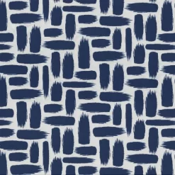 2pk Baja Nautical Wicker Outdoor Seat Cushions Blue - Pillow Perfect