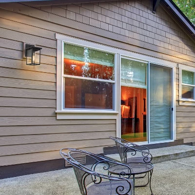 10.5" Metal/Seeded Glass Square Outdoor Wall Light Matte Black - LNC 4 10.5" Metal/Seeded Glass Square Outdoor Wall Light Matte Black - LNC - Image 2