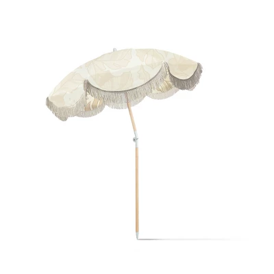 MINNIDIP 7' X 6.5' Beach Umbrella - Rattan Palms 3 MINNIDIP 7' X 6.5' Beach Umbrella - Rattan Palms