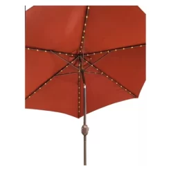 9' X 9' Round Lighted Patio Umbrella - Rust - Tropishade -Outdoor Decoration Store GUEST 907146f3 01a1 4bc5 95d0 588831f460bf
