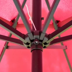 Outsunny 9FT 3 Tiers Patio Umbrella Outdoor Market Umbrella With Crank, Push Button Tilt For Deck, Backyard And Lawn -Outdoor Decoration Store GUEST 91c24bfa f2c2 4698 bc4a 52effb06d9fe