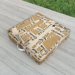Holli Zollinger PARIS MAP RUSTIC Outdoor Floor Cushion - Deny Designs