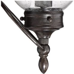 Franklin Iron Works Carriage Vintage Outdoor Wall Light Fixture Bronze LED 22" Clear Seedy Glass For Post Exterior Barn Deck House Porch Yard Patio -Outdoor Decoration Store GUEST 96b53907 2d7a 4c4f a4f4 9e288767e38e
