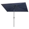 Crestlive Products 6.5'x10' Rectangular Double Top Aluminum Pole Market Umbrella With Crank System & Push Button Tilt -Outdoor Decoration Store GUEST 96c7bcaf 3d30 4f96 998e 1bd22de203fe