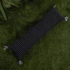 Black With White Tick Stripe 12X46 Hand Woven Filled Outdoor Pillow - Foreside Home & Garden 11 Black With White Tick Stripe 12X46 Hand Woven Filled Outdoor Pillow - Foreside Home & Garden -Outdoor Decoration Store GUEST 97316e47 14b5 446c 9574 e9c66a9ce6e4