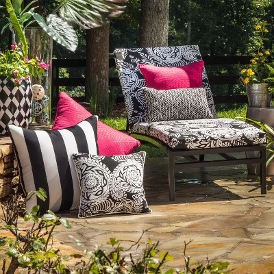 Outdoor/Indoor Rectangular Throw Pillow Set Of 2 - Pillow Perfect 5 Outdoor/Indoor Rectangular Throw Pillow Set Of 2 - Pillow Perfect - Image 3