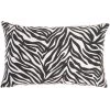 Reversible Indoor/Outdoor Rose And Zebra Print Throw Pillow Black/White - Mina Victory -Outdoor Decoration Store GUEST 9a5936d2 c02d 4c03 9574 5e655ee5df92