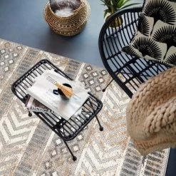 World Rug Gallery Distressed Geometric Indoor/Outdoor Area Rug -Outdoor Decoration Store GUEST 9a8852f1 8fd6 4bfb 85ae 793c7ba999b6