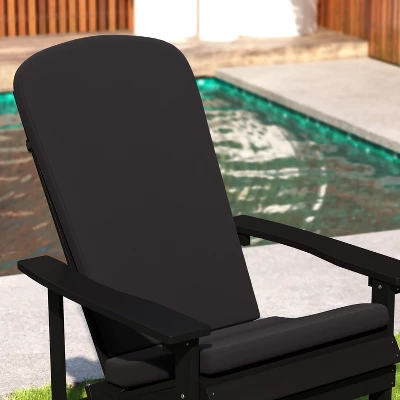 Merrick Lane Set Of 2 Indoor/Outdoor High Back Adirondack Chair Cushions With Elastic Strap And Water Resistant Covers 5 Merrick Lane Set Of 2 Indoor/Outdoor High Back Adirondack Chair Cushions With Elastic Strap And Water Resistant Covers - Image 3